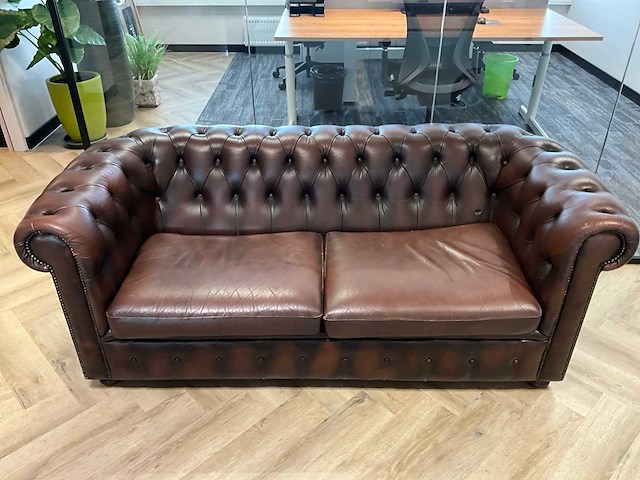 Chesterfield look tweepersoonsbank - afbeelding 3 van  7