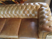 Chesterfield zetel d 90cm h 77cm b 205cm - afbeelding 3 van  9