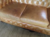 Chesterfield zetel d 90cm h 77cm b 205cm - afbeelding 5 van  9