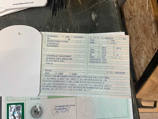 Chevrolet - silverado 4,8 l - car - 2003 - afbeelding 44 van  47