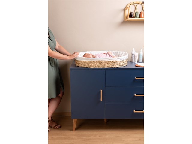 Childhome verzorgingsmand incl. matras zeegras - afbeelding 2 van  5