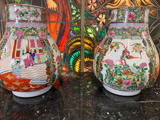 Chinees porselein (2x) - afbeelding 2 van  3
