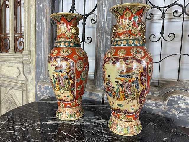 Chinees porselein (2x) - afbeelding 1 van  3
