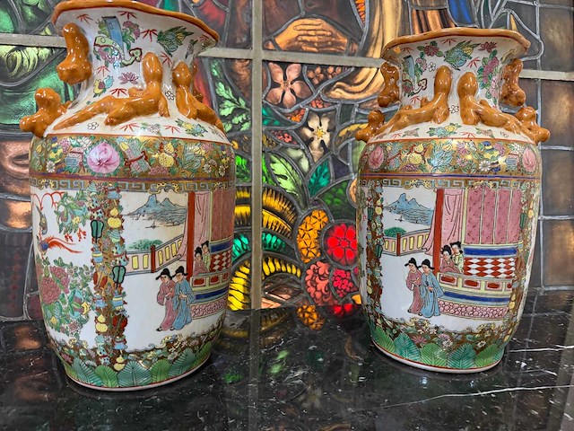 Chinees porselein (2x) - afbeelding 2 van  3
