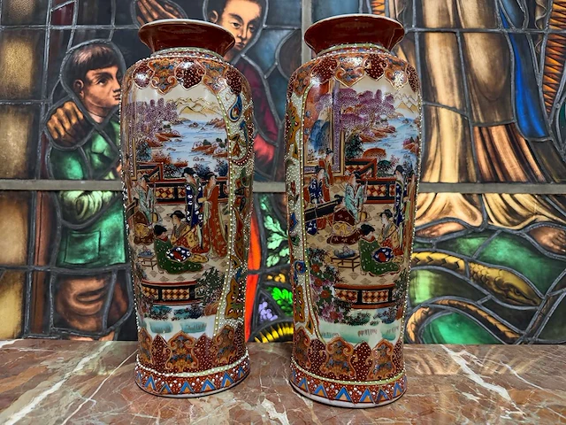 Chinees porselein (2x) - afbeelding 2 van  3