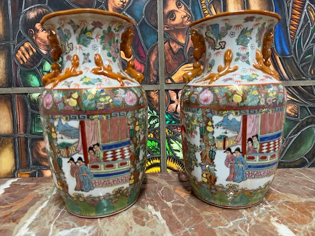 Chinees porselein (2x) - afbeelding 3 van  3