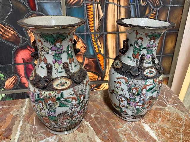 Chinees porselein (2x) - afbeelding 4 van  6