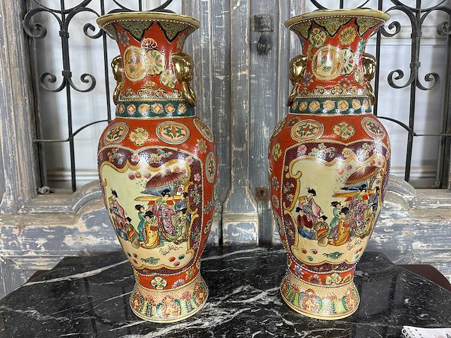 Chinees porselein (2x) - afbeelding 2 van  3