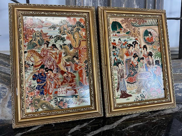 Chinees porselein (2x) - afbeelding 2 van  3