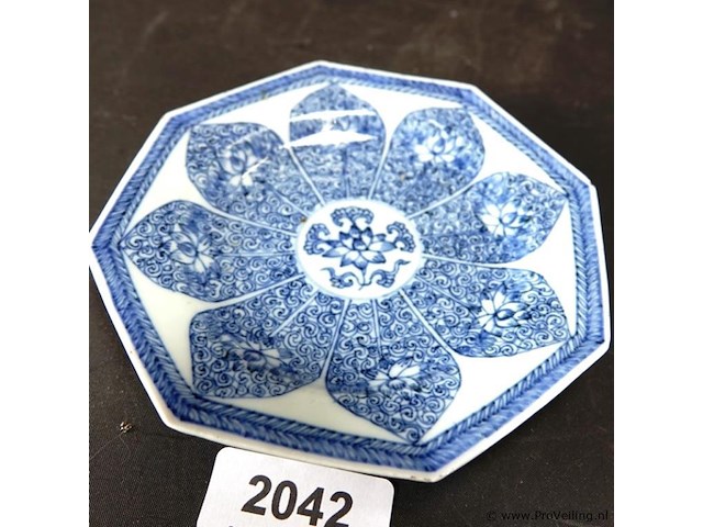 Chinese 18e eeuwse schotel kangxi - afbeelding 1 van  5