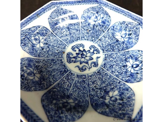 Chinese 18e eeuwse schotel kangxi - afbeelding 4 van  5