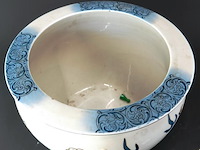 Chinese porseleinen vissenkom of jardinière met drakendecor - afbeelding 4 van  7
