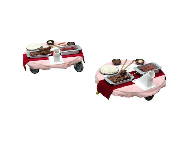 Chinese rijsttafel schuiven - afbeelding 7 van  8