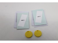 Chipolo pop bluetooth tracker & keyfinder geel 2 pack - afbeelding 1 van  1