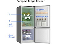 Chiq - cbm117l42 - koel-vriescombinatie 117 liter - afbeelding 2 van  6