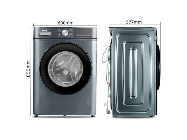 Chiq - cfl90-14586im3xa - wasmachine 9 kg space pro - afbeelding 3 van  5