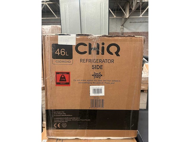 Chiq - csd46d4d - mini koelkast - minibar 46 liter - afbeelding 5 van  7