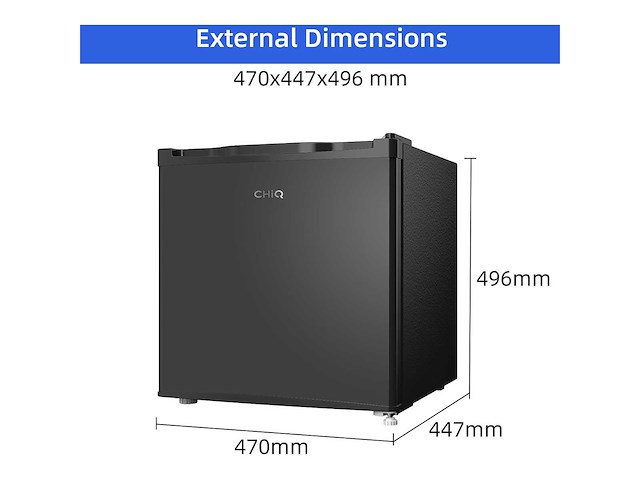 Chiq - csd46d4d - mini koelkast - minibar 46 liter - afbeelding 1 van  3