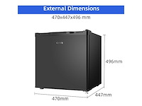 Chiq - csd46d4d - mini koelkast - minibar 46 liter - afbeelding 2 van  7