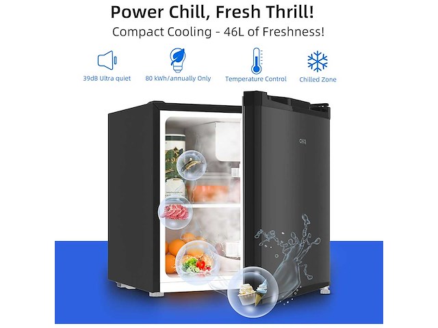 Chiq - csd46d4d - mini koelkast - minibar 46 liter - afbeelding 1 van  1