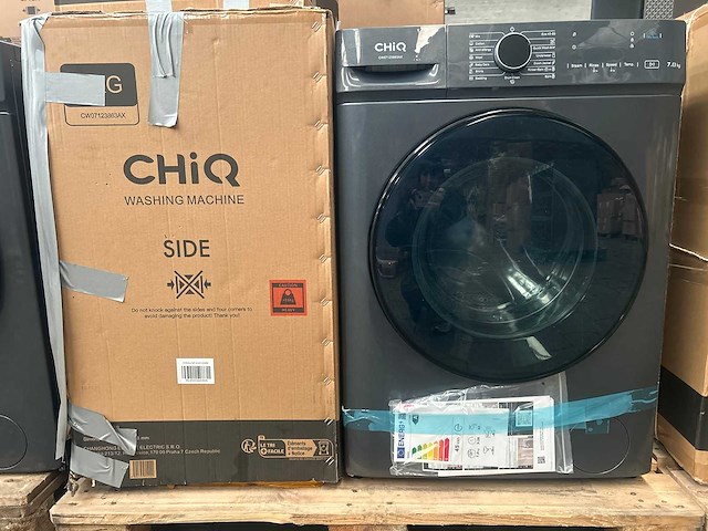 Chiq - cw07123863ax - wasmachine 7 kg space pro ai smart (2x) - afbeelding 5 van  10