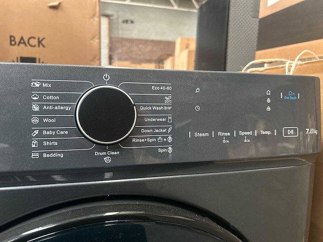 Chiq - cw07123863ax - wasmachine 7 kg space pro ai smart (2x) - afbeelding 6 van  10