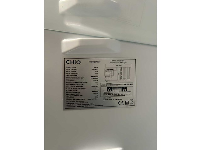 Chiq - fbm228ne4de - koel-vriescombinatie 231 liter - afbeelding 2 van  10