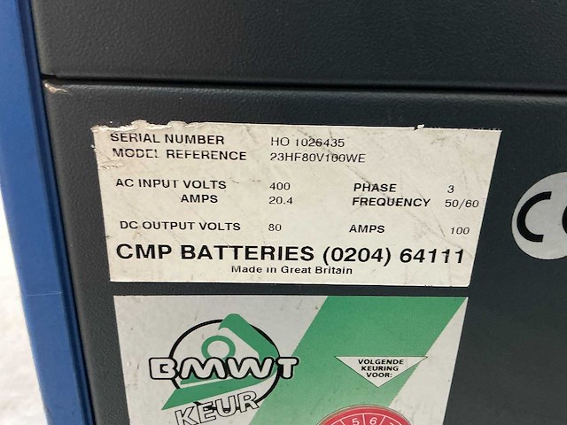 Chloride - 80v 100a - battery chargers - afbeelding 2 van  2