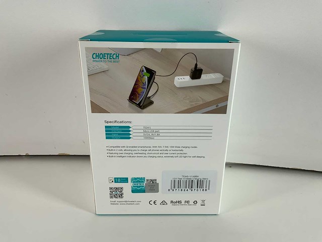 Choetech - (t524-s) fast wireless charging stands (x84 sealed in box) (84x) - afbeelding 4 van  7