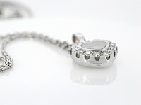 Chopard - chopard happy diamonds icons heart collier met hanger witgoud met diamant - afbeelding 6 van  9