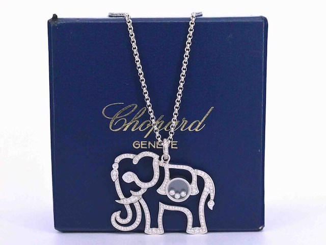 Chopard - happy diamonds olifant collier - afbeelding 1 van  8