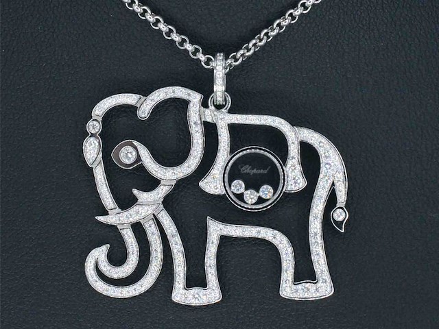 Chopard - happy diamonds olifant collier - afbeelding 3 van  8