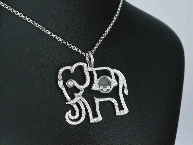 Chopard - happy diamonds olifant collier - afbeelding 4 van  8