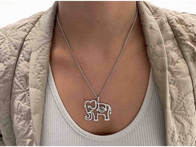 Chopard - happy diamonds olifant collier - afbeelding 2 van  8