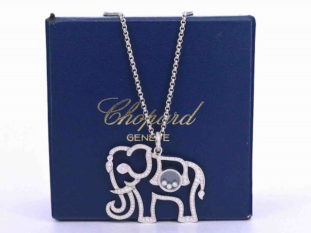 Chopard - happy diamonds olifant collier - afbeelding 1 van  7