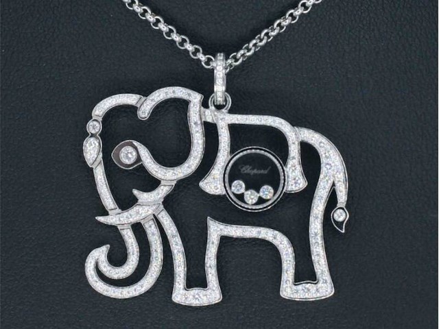 Chopard - happy diamonds olifant collier - afbeelding 3 van  7