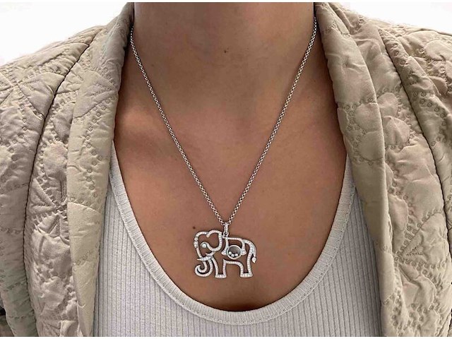 Chopard - happy diamonds olifant collier - afbeelding 2 van  6