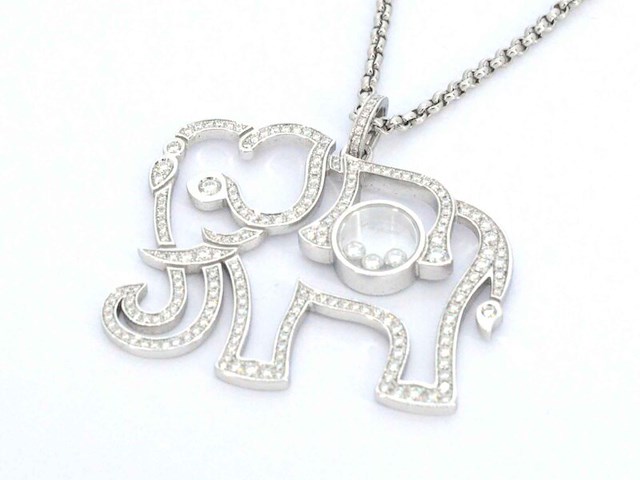 Chopard - happy diamonds olifant collier - afbeelding 5 van  6