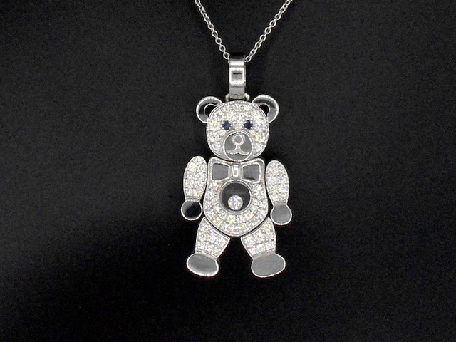 Chopard - happy diamonds teddy bear, excl. ketting - afbeelding 1 van  10