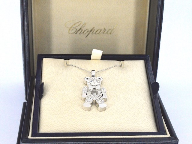 Chopard - happy diamonds teddy bear, excl. ketting - afbeelding 6 van  10