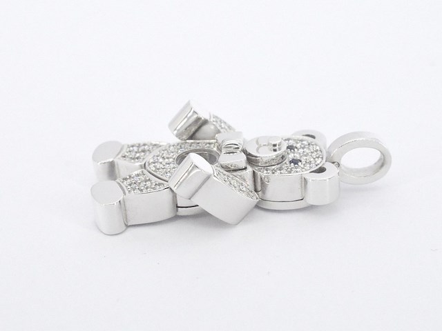 Chopard - happy diamonds teddy bear, excl. ketting - afbeelding 8 van  10