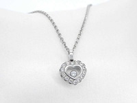 Chopard happy diamonds icons heart collier met hanger witgoud met diamant