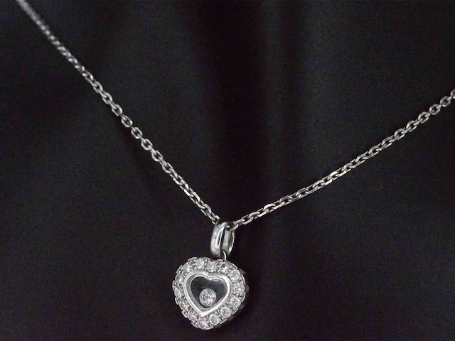 Chopard happy diamonds icons heart collier witgoud met diamant - afbeelding 2 van  8