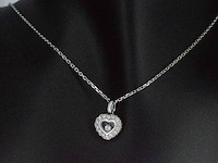 Chopard happy diamonds icons heart witgouden collier met diamant - afbeelding 4 van  8