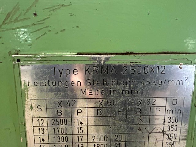 Chr. hausler maschinenfabrik - krma 2500x12 - plaatwals - afbeelding 19 van  25