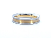 Christian bauer - bi-colour trouwring van goud en platina - afbeelding 1 van  8