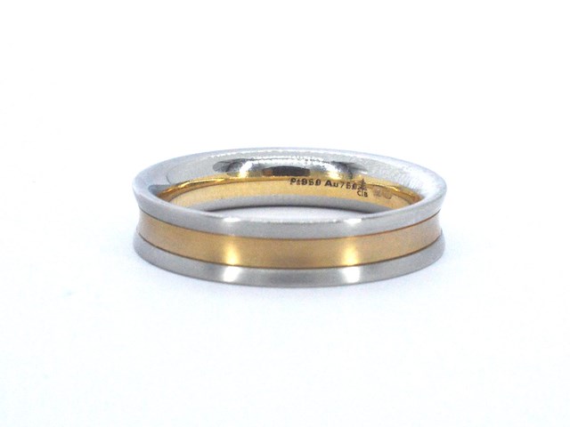Christian bauer - bi-colour trouwring van goud en platina - afbeelding 3 van  8