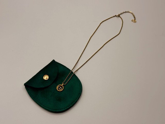 Christian dior ''cd'' goldplated pendant collier - afbeelding 2 van  4