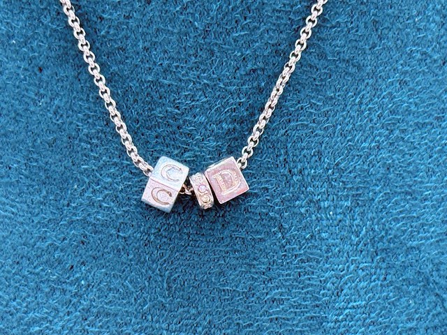 Christian dior ''cd monogram'' collier - afbeelding 3 van  5