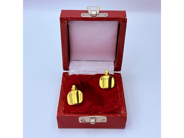 Christian dior 'dune parfum' goldplated pin broche set - afbeelding 2 van  7